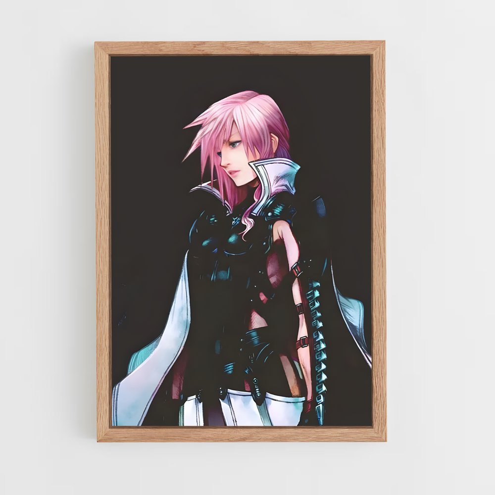 Poster Lightning héroïne – affiche Final Fantasy (vue 4)